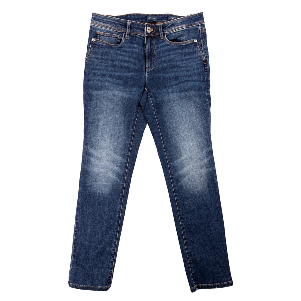 J.β Jill Authentic Fit Slim Ankle Jeans Dark Wash Blue Stretch Denim Size 4